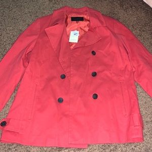 NWT Banana Republic Red Trench Coat